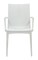 LeisureMod Weave Mace Indoor/Outdoor Chair (With Arms), Set of 4